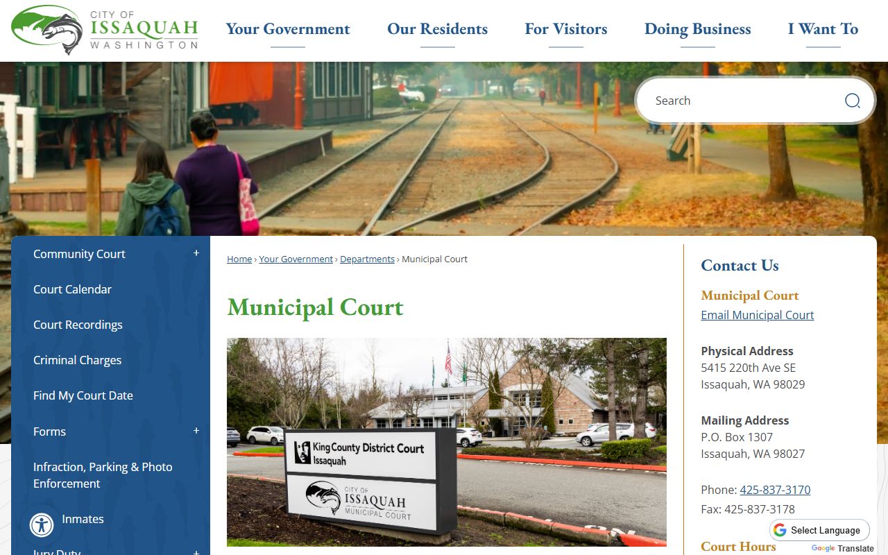 Issaquah Municipal Court court records
