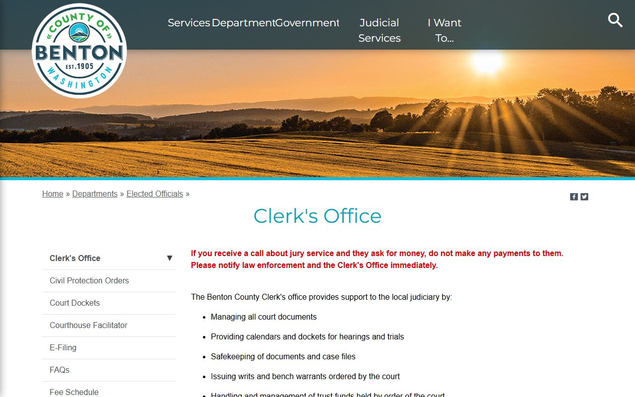 Benton County District Court Kennewick court records