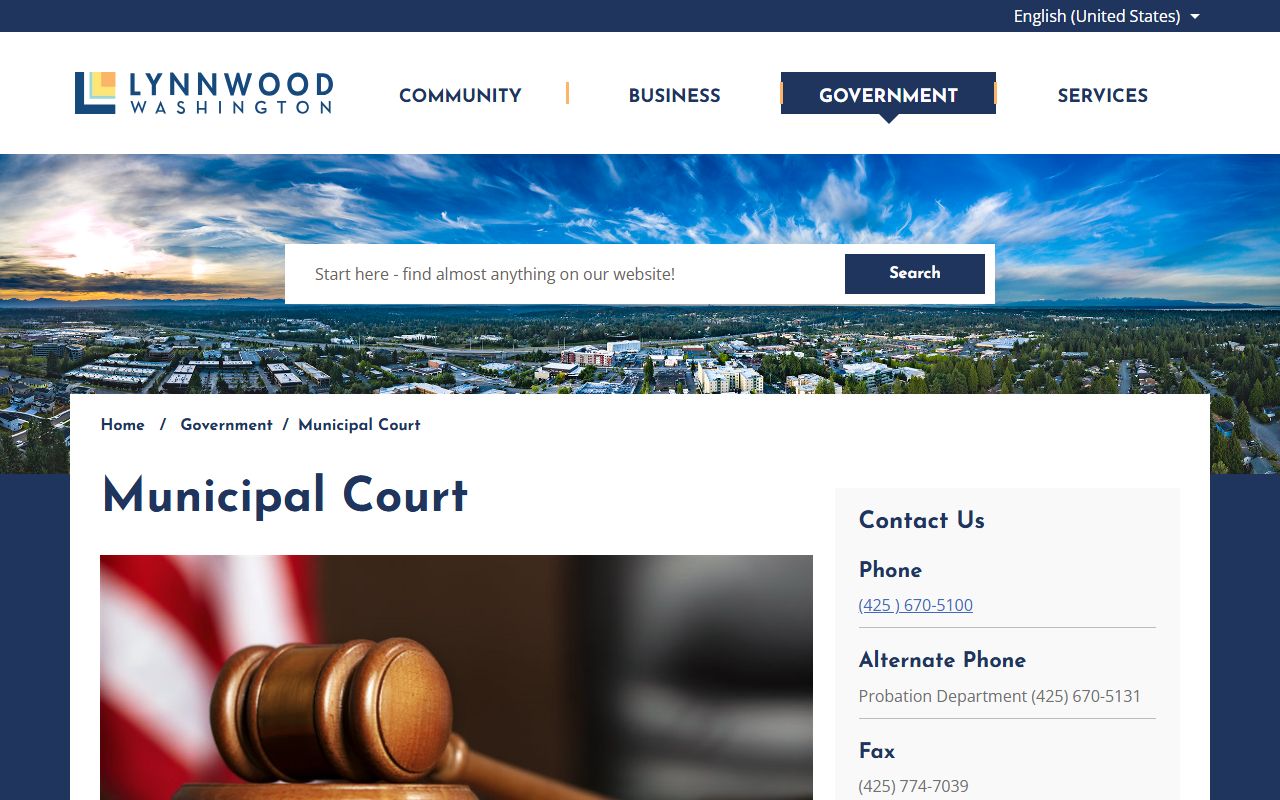 Lynnwood Municipal Court court records