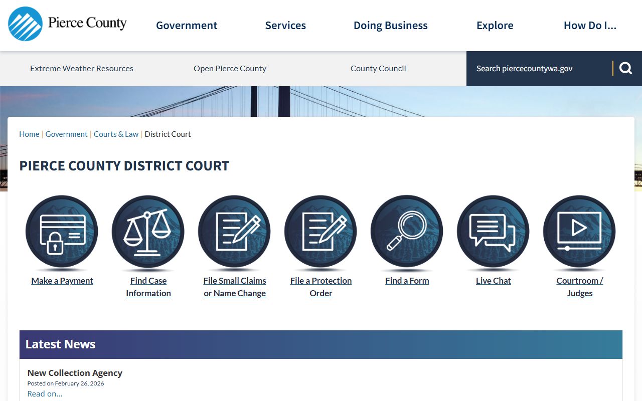 Pierce County District Court records for Graham