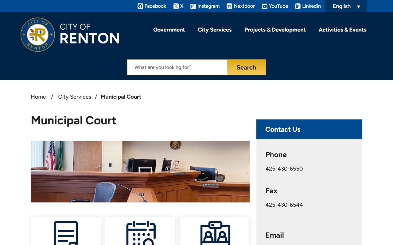 Renton Municipal Court records