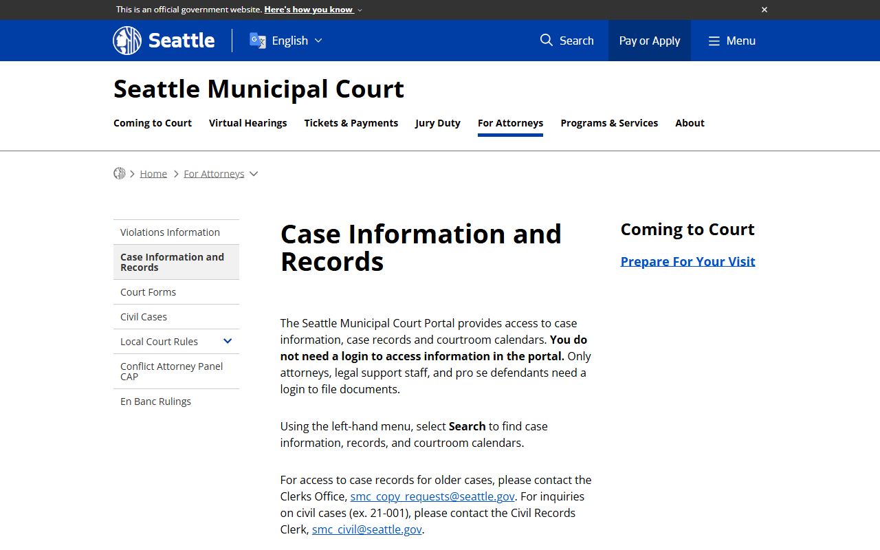 Seattle municipal court case search