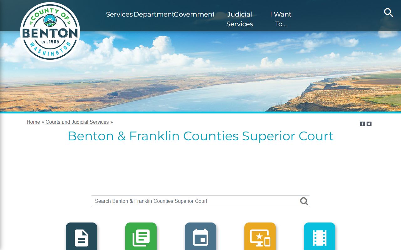 Benton County court records Superior Court mission and forms page