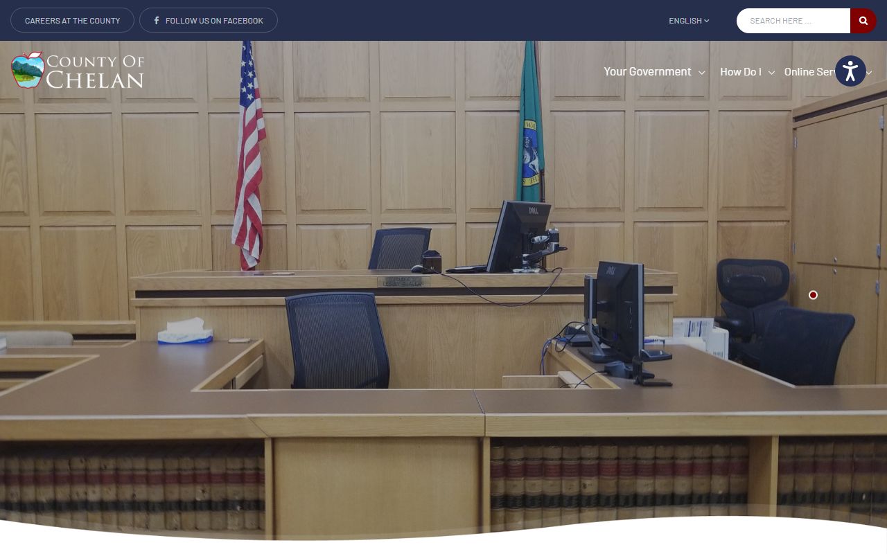 Chelan County court records Superior Court Clerk duties jury and contact