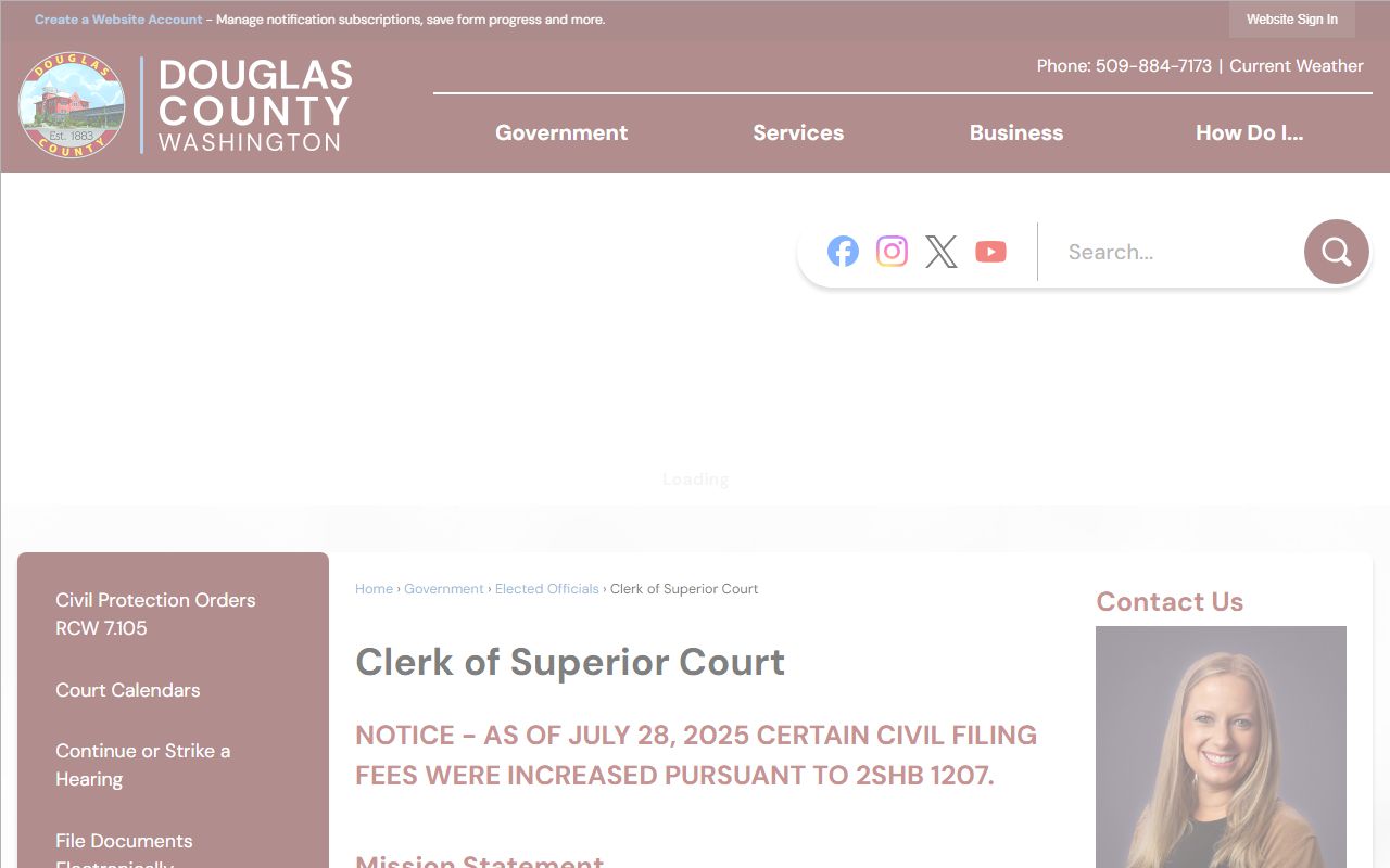 Douglas County Clerk of Superior Court court records page