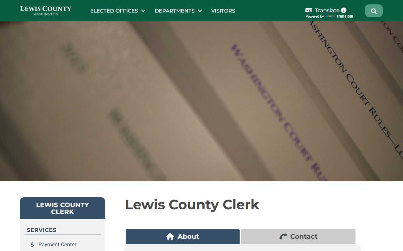 Lewis County Clerk of Superior Court court records portal