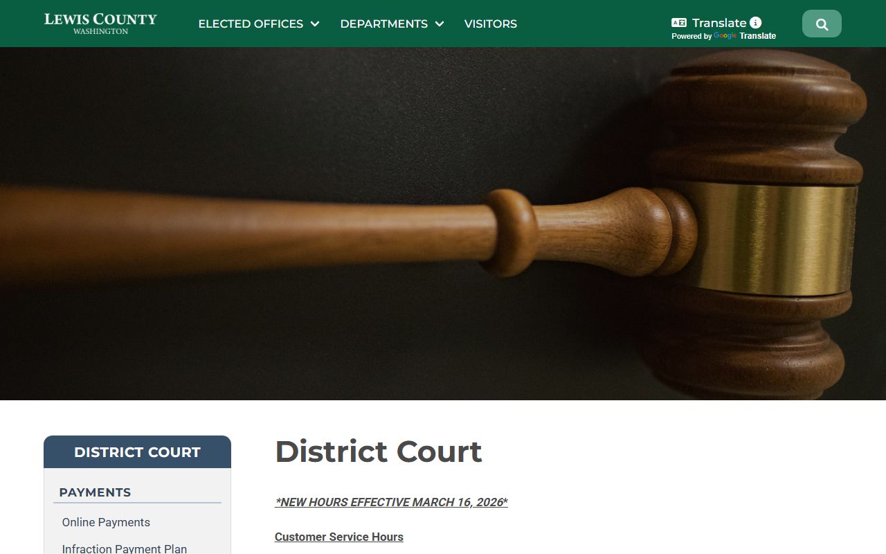 Lewis County District Court court records