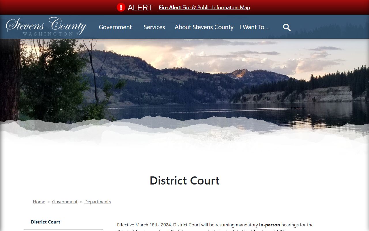 Stevens County District Court Colville