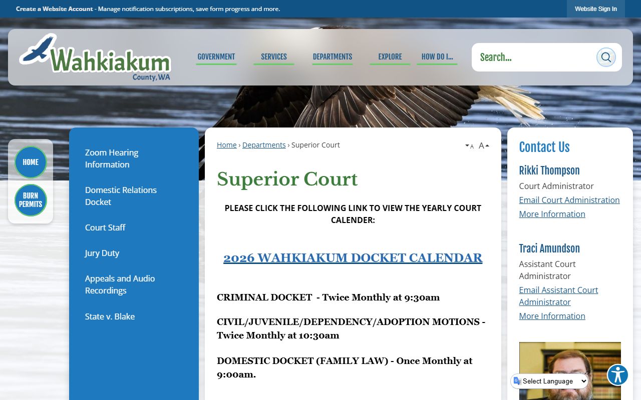 Wahkiakum County Superior Court Cathlamet